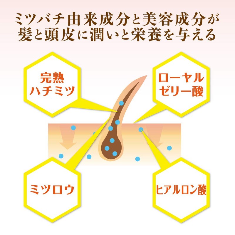 Yamada Beefield Honey Aroma Shampoo (Glossy Rose), 6.8 fl oz