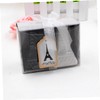 Mikinona Ceramic Seasoning Bottles Eiffel Tower 2-Piece Salt Pepper Unique