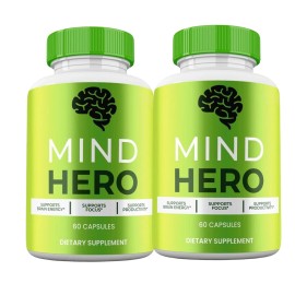 Mindhero 2-Pack Mind Hero Brain Capsules - MindHero Cognitive Support - 120 Capsules