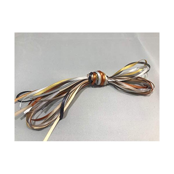 Silvers Golds ONLY 10 x 1 metre x 3mm Satin