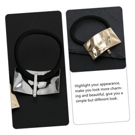 Healvian 4pcs Metal Headband Hair Tie Ponytail Holder Hair Accessories for Girls Women Ties