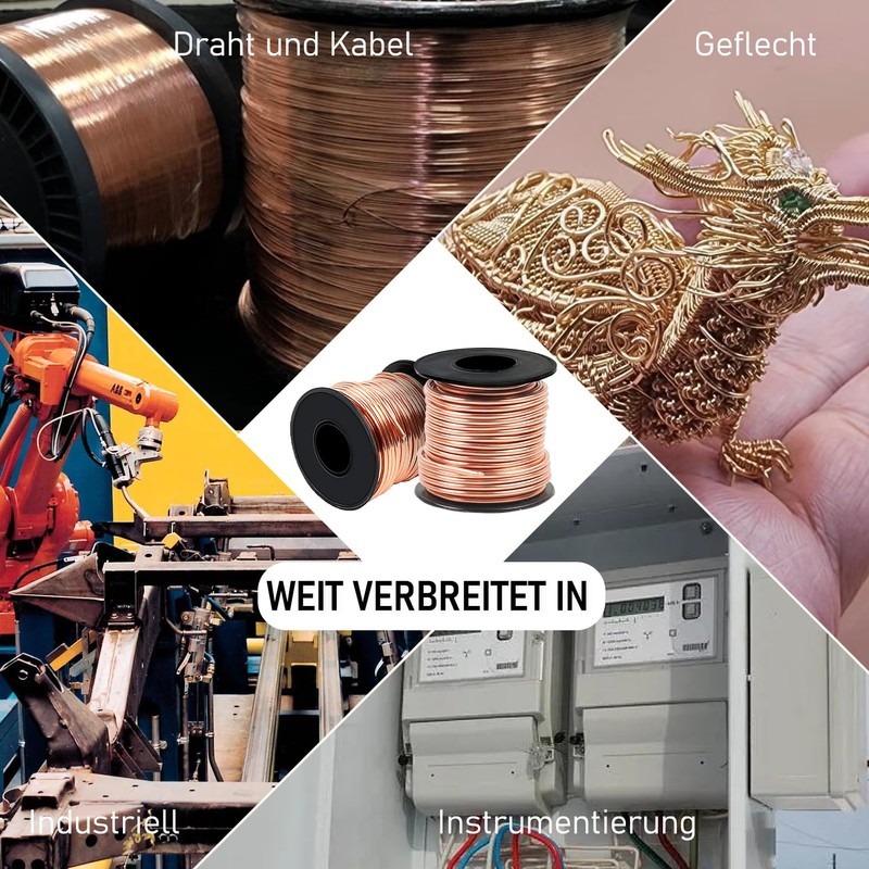 Copper Wire, Diameter 2.0 mm x 10 m, Pure Copper