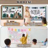 White Wood Bulletin Board Roll Reusable Waterproof Erasable Bulletin Board