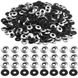 Mifoci 200 Pcs 5/16'' 304 Stainless Steel Rubber Washers Bonded Sealing EPDM Washers