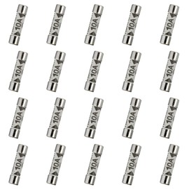 HUAREW 20 Pcs 10A 240V 6.3x25 mm BS1362 0.248x0.984 Inch Ceramic Tube Fuses