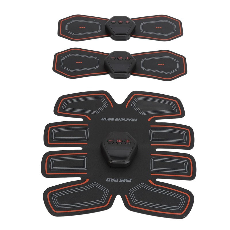 Abdominal Muscle Trainer 10 Modes PU Leather USB Rechargeable Micro