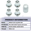 00276-00900 Wheel Lock Lug Nuts Set M12 x 1.5, Compatible