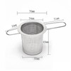 WANGCL Stainless Steel Tea Strainer Sitting in Cups with Folding