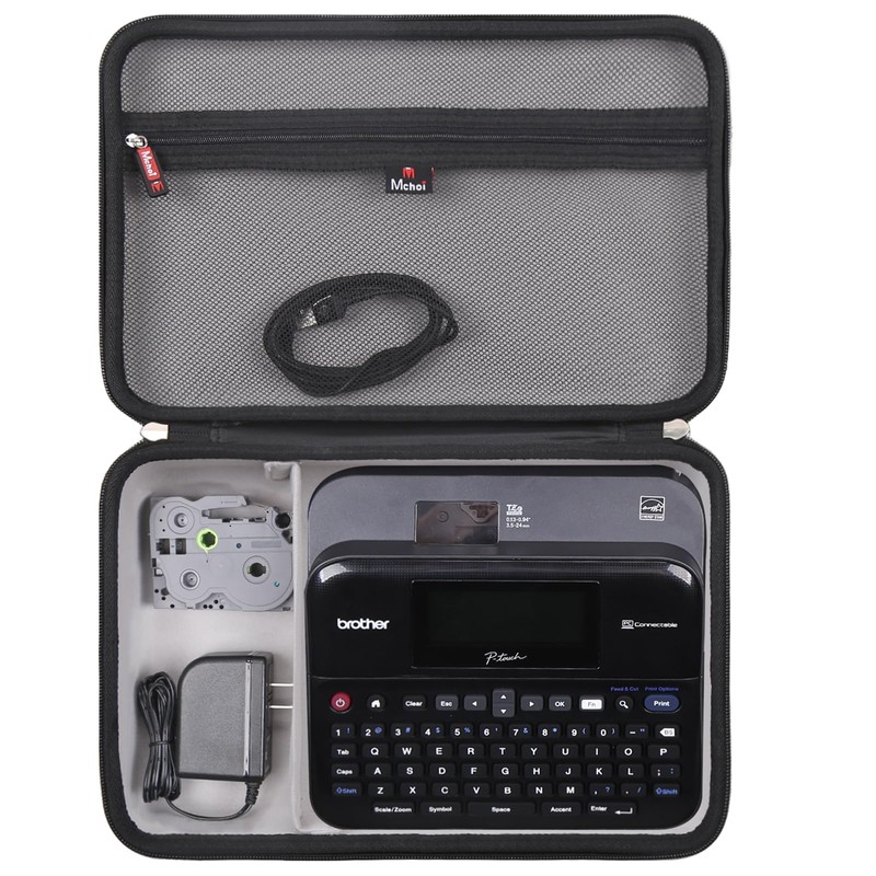 Mchoi Hard Portable Case for Brother P-Touch Label Maker PTD600