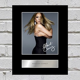 Mariah Carey Signed Mounted Photo Display