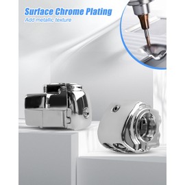 QAGGUM Chrome Switch Housings Caps Fit for Harley Davidson Electra Glide Road King Tri Glide 1996-2013, Handlebar Switch Housing Cover Case Silver