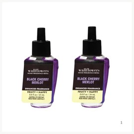 Black Cherry Merlot Fragrance Wallflowers Refill 2-pack, 1.6 fl. oz. total (Packaging Label Styles May Vary)
