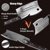 Kitory Meat Cleaver 7", Butcher Knife Bone Cutter Multi-Purpose Dual