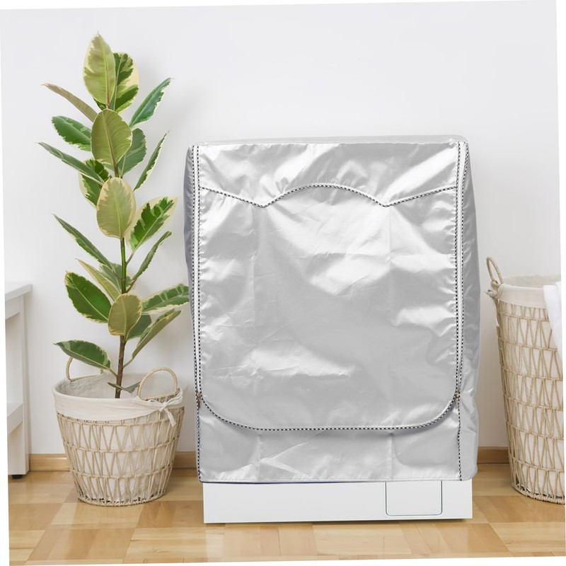 Operitacx Durable Washer Dryer Cover Dustproof Protective Cover for Washing