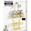 YASONIC Shower Caddy Over Shower Head Never Rust Aluminum Large