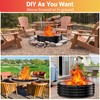 36 Inch Fire Pit Ring for Outside, Heavy Duty High