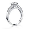 MABELLA Solid 925 Sterling Silver Solitaire Round Clear Cubic Zirconia