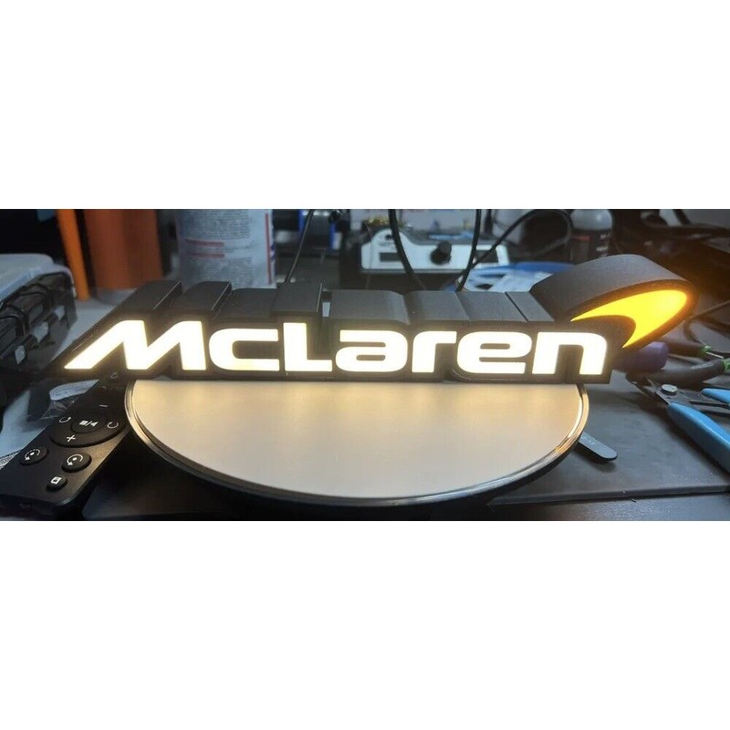 McLaren Sports Car Motor 9” Light Up Sign