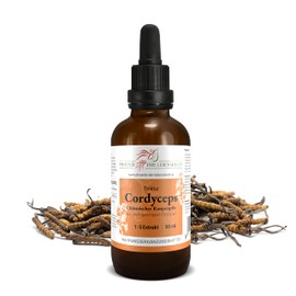 Cordyceps Tincture 50 ml, Chinese Caterpillar Mushroom (Cordyceps militaris), 1:5 Extract, Premium Quality, Made in Austria, Dietary Supplement, Vegan