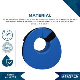 AQASKIN - 1 Pair of Ankle and Wrist Block, Easy to Adjust, Fits Wrists and Ankles - Ideal for Aquafitness Training, Toning Muscles and Increasing Endurance