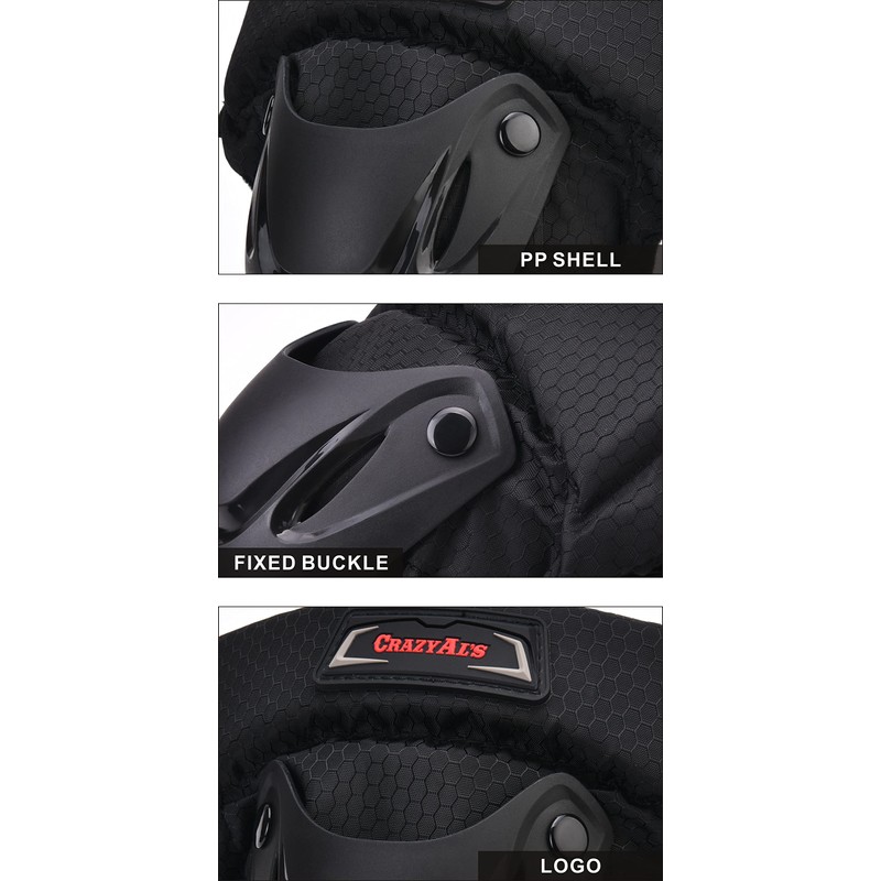 CRAZY AL'S® CAK - Rodilleras protectoras para motocicleta, motocross, carreras,