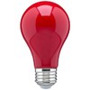 Satco S14984 Medium Light Bulb in Bronze/Dark Finish, Ceramic Red