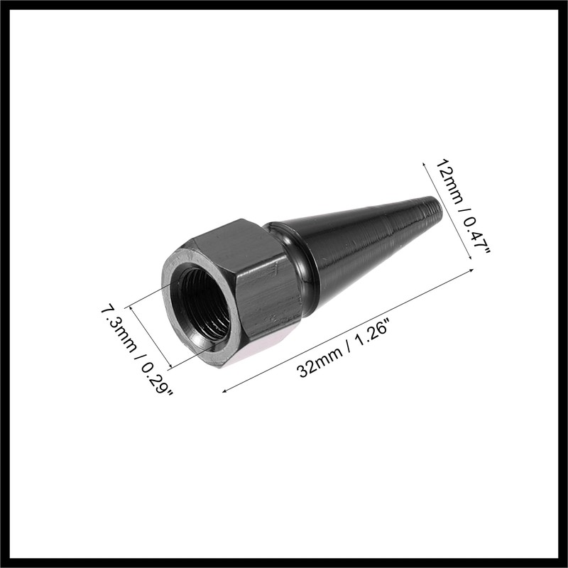 Hihaha 8pcs Black Car Spike Wheel Tyre Tire Valve Air