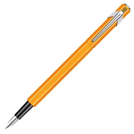 Caran d'Ache 849 Metal Fountain Pen Fluo EF Orange