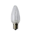 EZLS Cool White C9 Smooth LED Bulb Transparent Lens -
