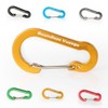 Boundless Voyage Aluminum Locking Carabiner Keychain D-Ring Clip Hook for