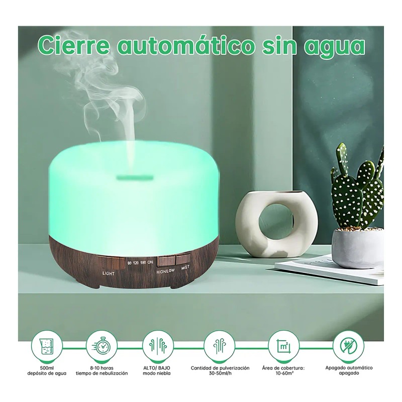 Difusor De Aceites Esenciales Aromas Humidificadores Casa