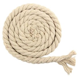 Color Cotton Rope, Diameter: 0.3 inches (8 mm), 0.4 inches (10 mm), 0.5 inches (12 mm), 0.8 inches (20 mm), 3.9 inches (10 mm), 3.9 ft (10 m), Soft, Thick, Natural Cotton Rope, For Crafts, Handmade, Interior Decoration, DIY (Beige, 0.3 inches (8 mm), 3.9