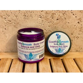 Soothe And Smooth, Extra Dry Skin, Crepey Skin, Eczema, Psoriasis and Damaged Skin Cream, Balance and Glow Scent, 8oz Jar