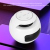 Bluetooth Alarm Clock Speaker Bass Full FM Radio Multifunction Portable
