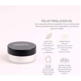 Polvo Translucido Mate Profesional Fijador Makeup Atelier, Control de Sebo, Textura Sedosa, Fija el Maquillaje (PLMM Polvo Traslucido Mate 24 gr)     