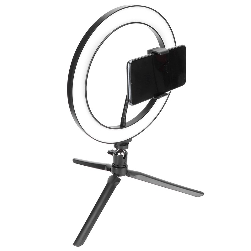 LED Ring Light 10 Levels Dimming Desktop Fill Lamp with