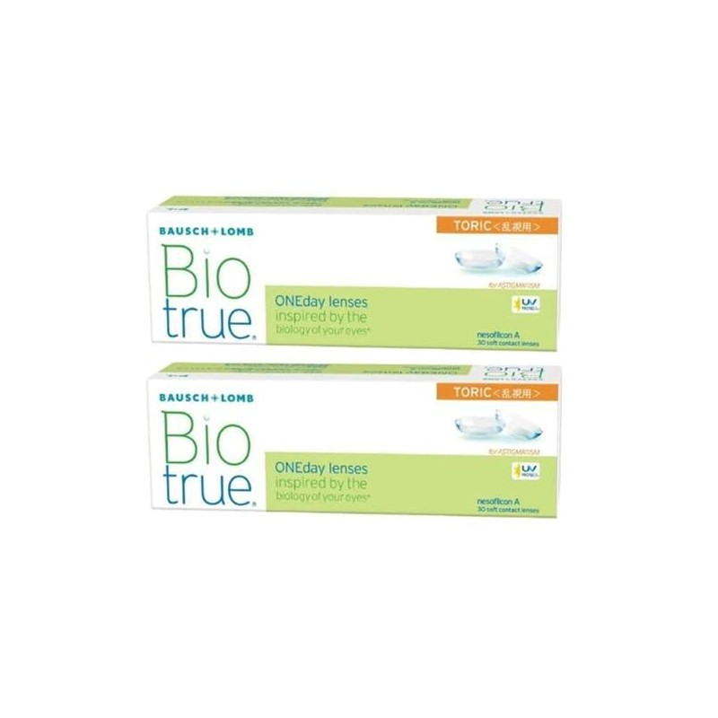 【2箱セット】 バイオトゥルー ワンデー トーリック 乱視用 30枚入り【PWR】-3.00【乱視度数】-1.25【乱視軸】180