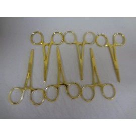 TM 6 Hemostat Mosquito Forceps Full Gold Surgical 3.5" Straight