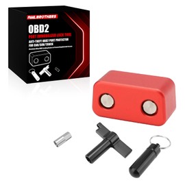 AWL Brothers OBD2 Port Anti-Theft Lock, OBD Port Immobilizer Protector to Prevent Key Cloning & Unauthorized Access, Fits Car/SUV/Truck (Red)