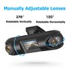 Amacam AM-DC07 Dual Dash Cam-Full HD Forward View 140°. Interior
