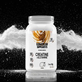 Suplemento Creatina  Glutamina Polvo Stormcheetah 1kg 50ser                                                                                           