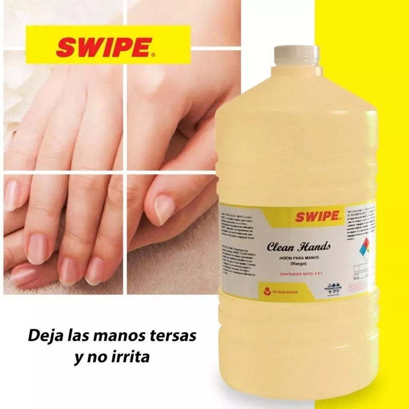 Swipe Jabón Líquido Para Manos Clean Hands Swipe 3.5l Mandarina+v