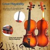 4/4 Violin for Beginners, Acoustic Full Size Violin Starter Kit