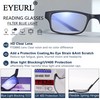 EYEURL 2 Pack Reading Glasses for Women Men Neck Hanging