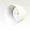 Royal Designs Shallow Drum English Box Pleat Basic Lamp Shade,