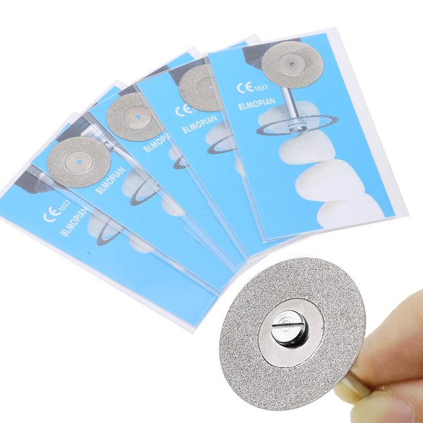 Teeth Repair Disc Kit, 5pcs / Set Dental Double Side Diamond Disc Dental Cutting Polishing Disc Oral Care Tool Repair Disc Cutter Accessory for Fixing Tooth(0#)