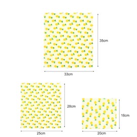 Beowanzk Beeswax Food Wrap, Reusable Sandwich Wrap, Fridge Wraps, Wax Paper for Food, Sandwich Wraps, Eco Environmentally Friendly Fresh Keeping for Longer Wax Paper Set of 6