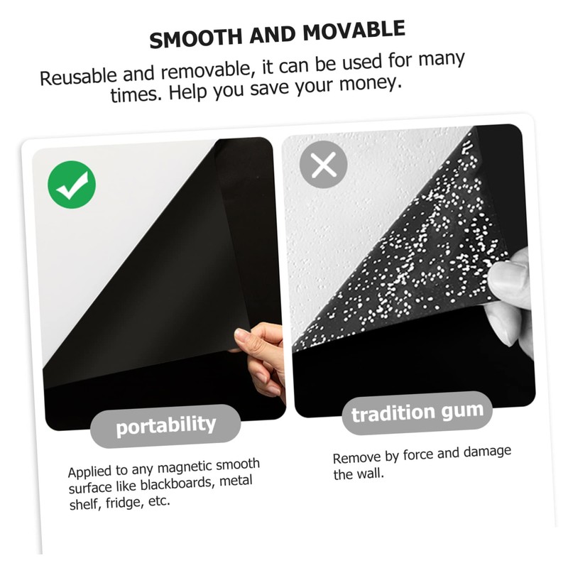 Tofficu Magnetic Planner Mini Chalkboard Message Board for Refrigerator Easy