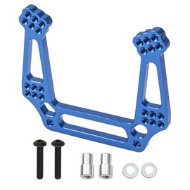 ShareGoo Aluminum Alloy Front Shock Tower Mounts Replacement 3639 for Traxxas 2WD Slash Rustler Ford Stampede F-150 Raptor 1/10 RC Car (Blue)