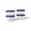 DURA LIVING 8-Piece Glass Food Storage Containers Set (4 Containers